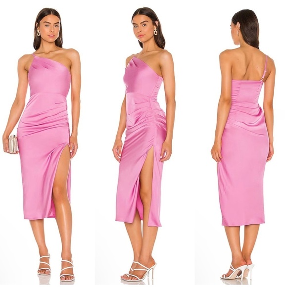 FLAW Lovers and Friends Amina Midi Dress in Pink Size XL - Picture 1 of 11